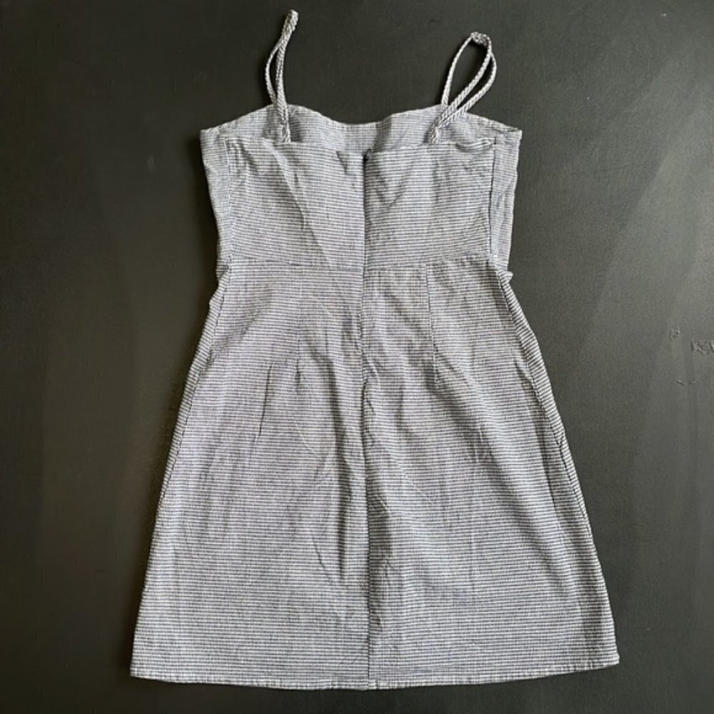EC Brandy Melville Navy / White Checkered Dress - Size 3 - Picture 2 of 6